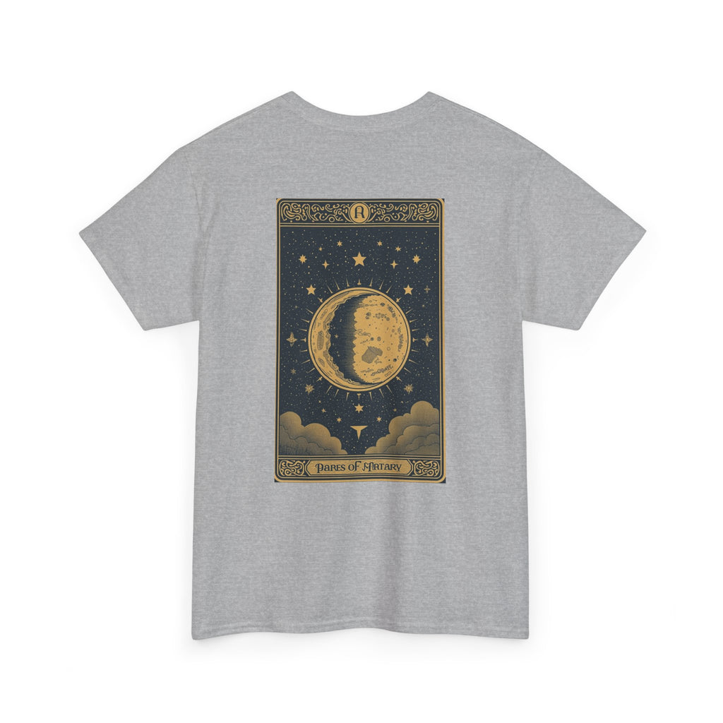 Vintage Moon Tarot Illustration Tee | Celestial Stars Night Sky Shirt