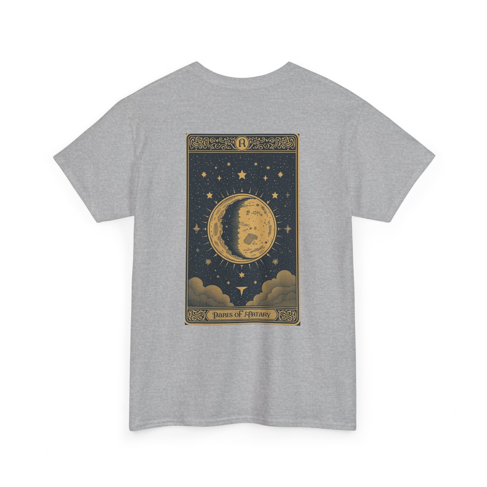 Vintage Moon Tarot Illustration Tee | Celestial Stars Night Sky Shirt