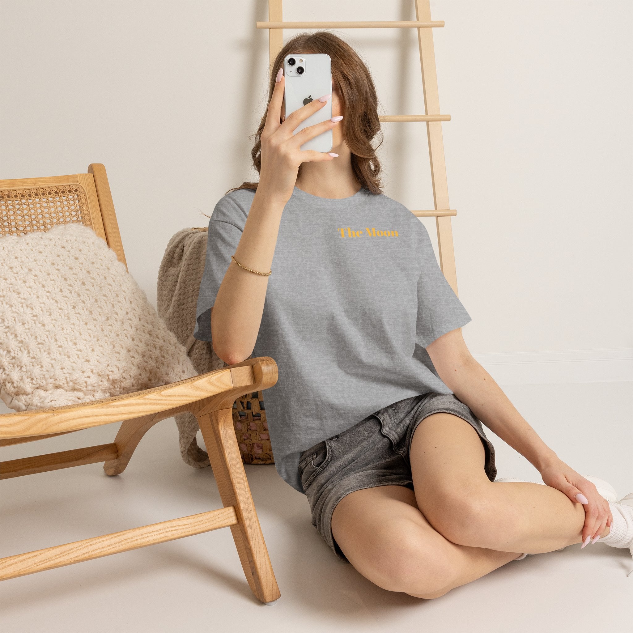 Vintage Moon Tarot Illustration Tee | Celestial Stars Night Sky Shirt