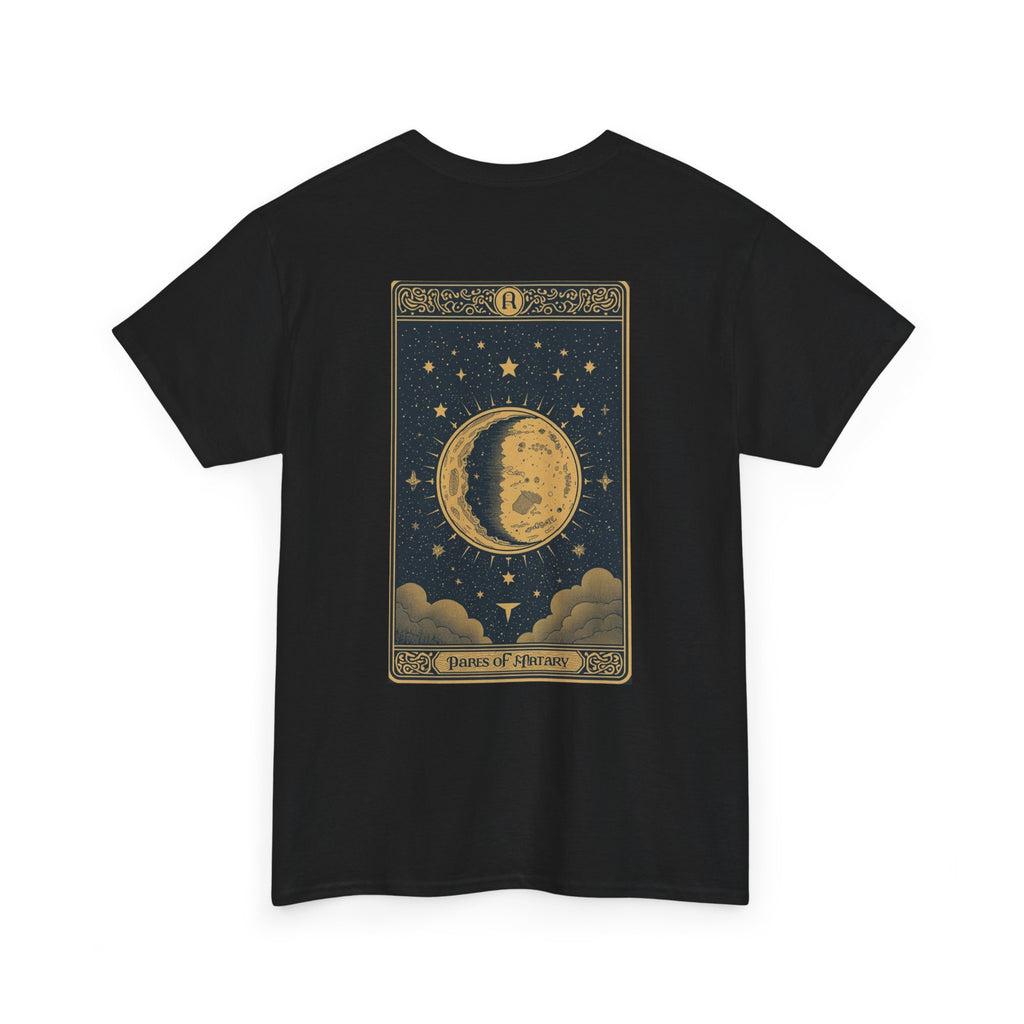 Vintage Moon Tarot Illustration Tee | Celestial Stars Night Sky Shirt