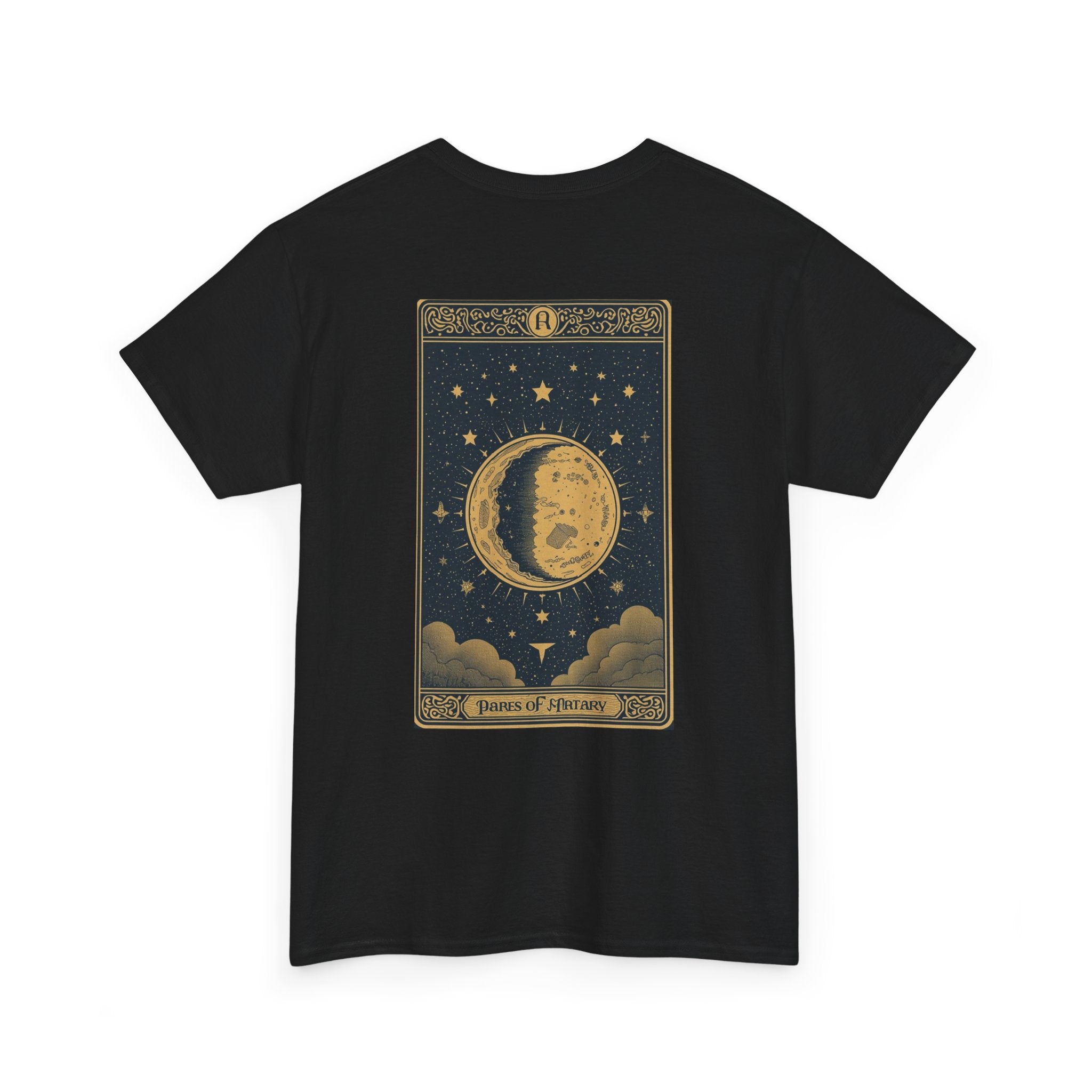 Vintage Moon Tarot Illustration Tee | Celestial Stars Night Sky Shirt