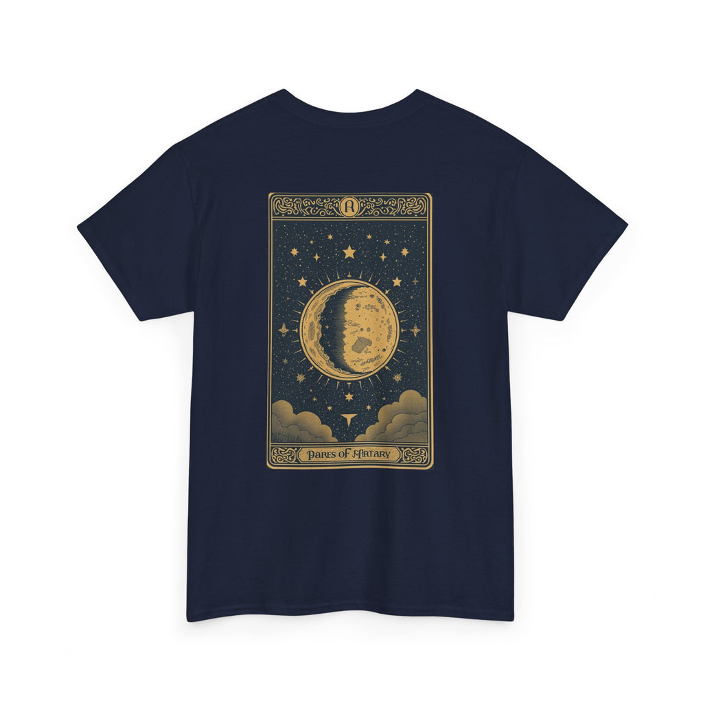 Vintage Moon Tarot Illustration Tee | Celestial Stars Night Sky Shirt