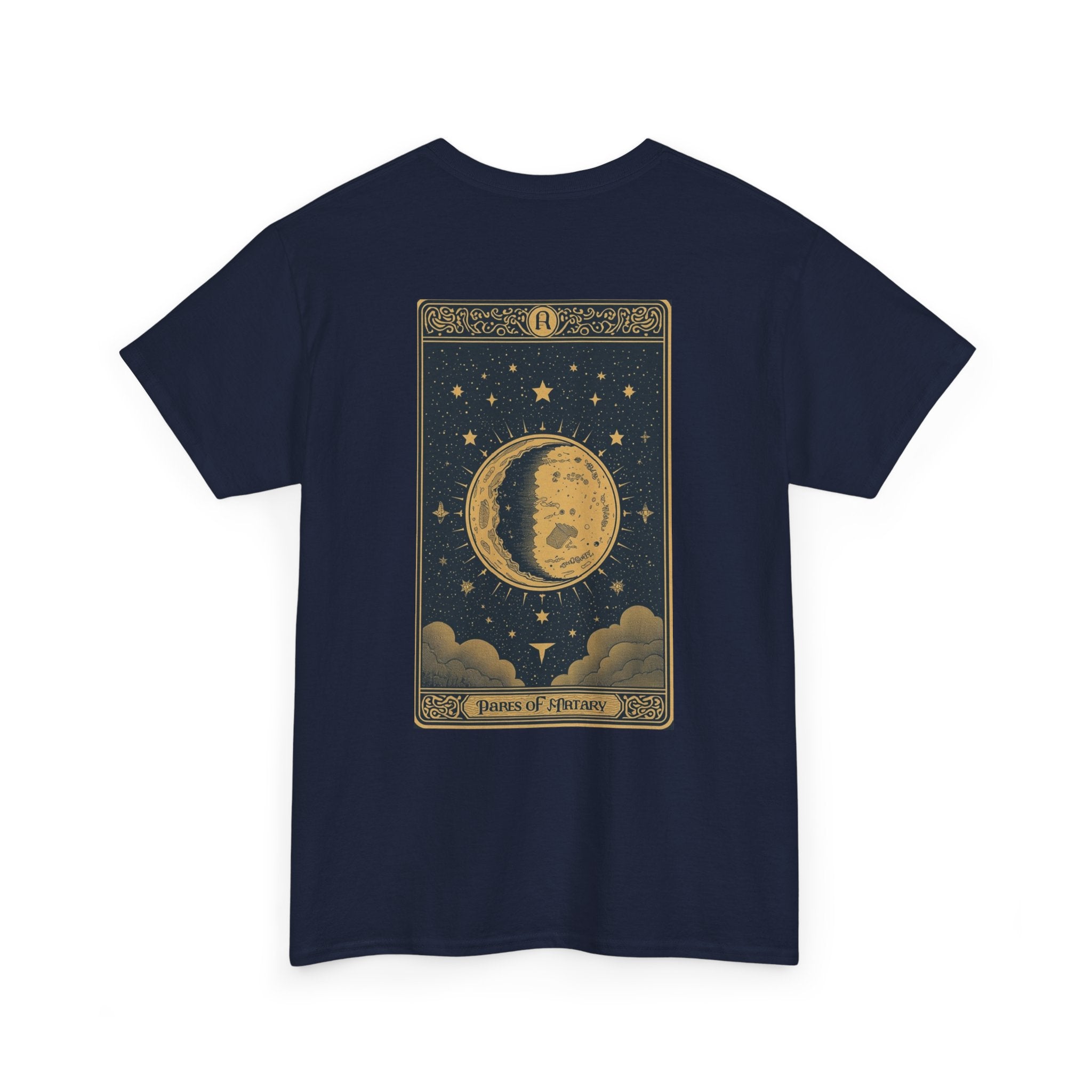Vintage Moon Tarot Illustration Tee | Celestial Stars Night Sky Shirt